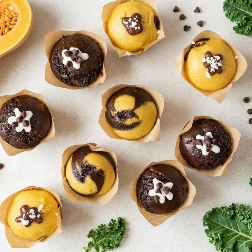 Vanilla Chocolate Swirl Muffins - 12 pack (Port & Manhasset Delivery or Pickup)