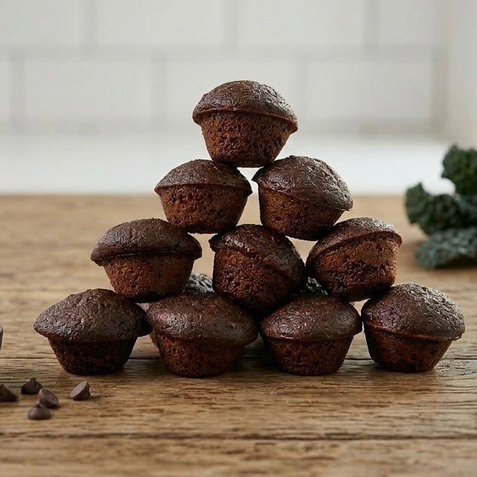 MINI Classic Double Chocolate Muffins - 24 Minis (Port & Manhasset Delivery or Pickup)