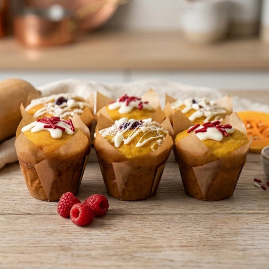 GF Vanilla + Raspberry Vanilla Muffins - 6 pack (Port & Manhasset Delivery or Pickup)