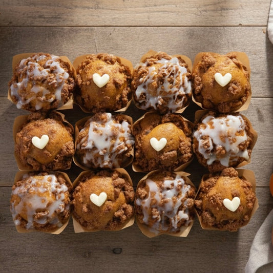 Sweet Potato Coffee Cake Muffins - 12 pack (Port + Manhasset Delivery or Pickup)