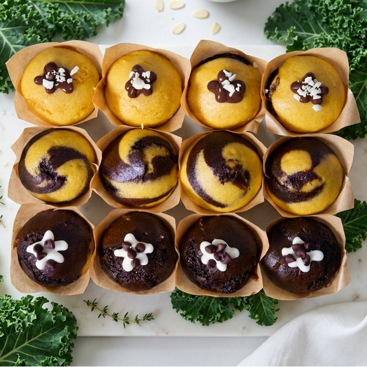 Vanilla Chocolate Swirl Muffins - 12 pack (Port & Manhasset Delivery or Pickup)