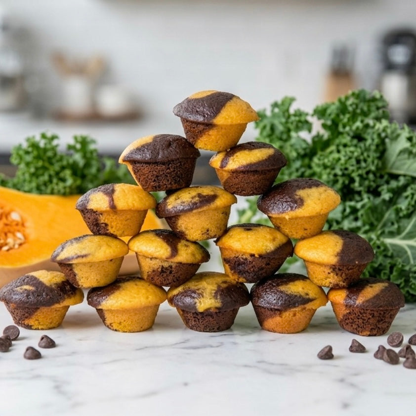 MINI Vanilla Chocolate Swirl Muffins - 24 Minis (Port & Manhasset Delivery or Pickup)