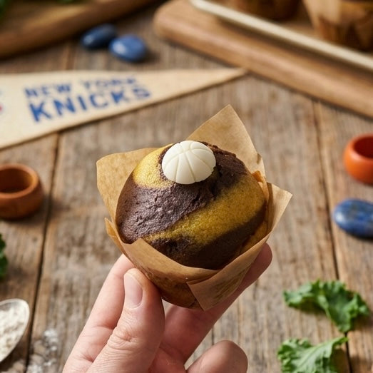 KNICKS - Vanilla Chocolate Swirl Muffins - 12 pack (Port & Manhasset Delivery or Pickup)