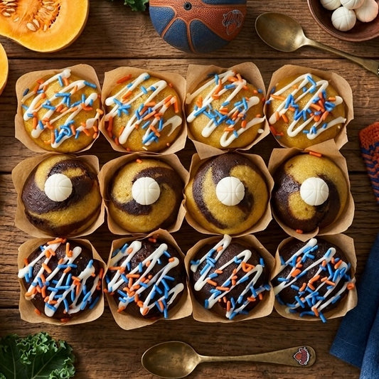 KNICKS - Vanilla Chocolate Swirl Muffins - 12 pack (Port & Manhasset Delivery or Pickup)