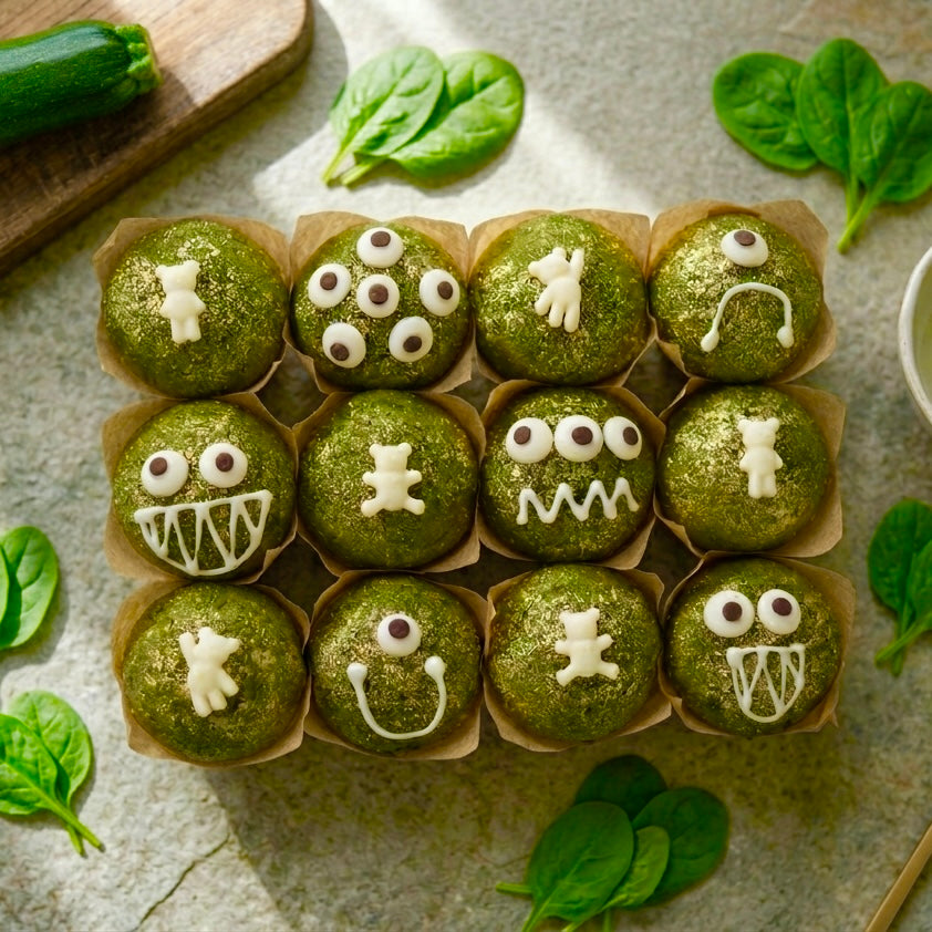 Green Vanilla Monster Muffins - 24 pack (Port & Manhasset Delivery or Pickup)