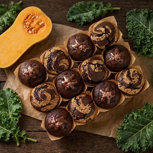 Classic Double Chocolate & PB Muffins - 12 pack (Port & Manhasset Delivery or Pickup)